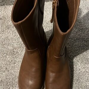 Brown Leather Women's Boots